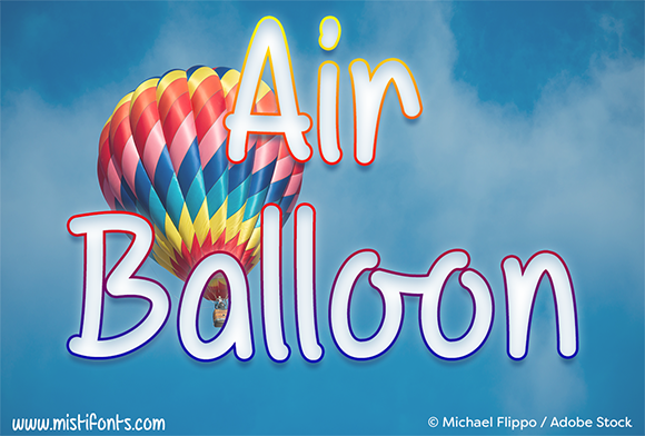Air Balloon Font for Creative Projects