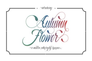 Autumn Flower Font for Creative Campaigns