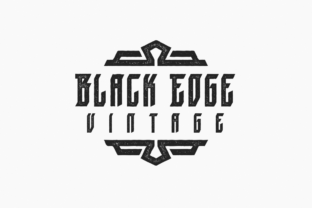 Black Edge Vintage Font Review