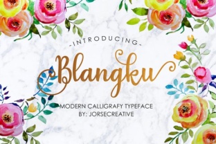 Blangku: A Handwritten Font for Editorial Elegance