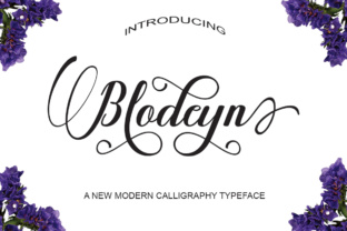 Blodeyn: Elegant Calligraphy Font