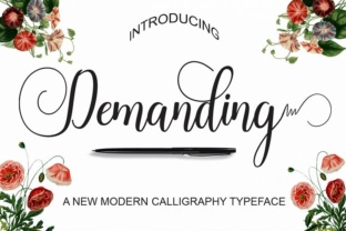 Demanding Font for Creative Projects