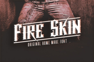 Fire Skin Font for Editorial Design