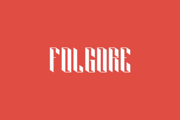 Folgore: A Fun 3D Display Typeface for Crafters