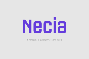 Necia Family: A Bold Sans Serif for Modern Branding