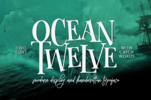 Ocean Twelve: A Vintage Display Font for Modern Editorial Design