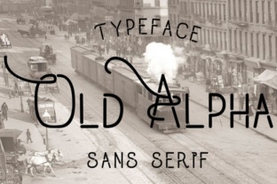 Old Alpha Font for Editorial Design
