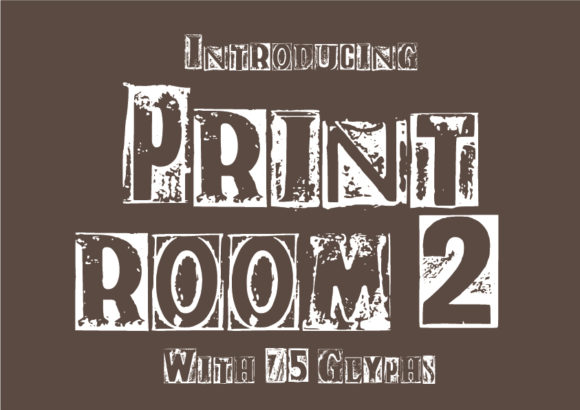 Print Room 2: A Vintage Display Font for Editorial Design