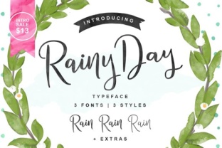 Rainy Day Font for Creative Makers
