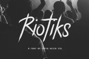 Riotiks: The Rock Punk Brushed Font for Bold Branding