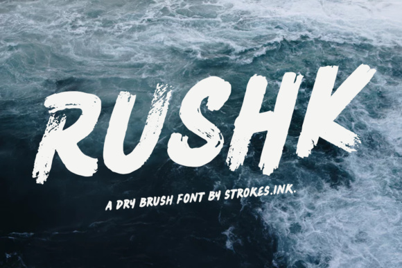Rushk: A Unique Display Font for Hip Branding