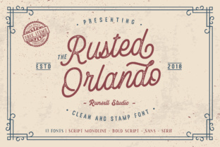 Rusted Orlando: A Vintage Display Font for Modern Web Design