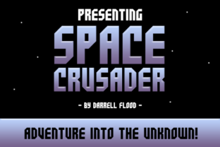 Space Crusader Font for Futuristic Branding