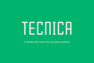 Tecnica Family Font Review
