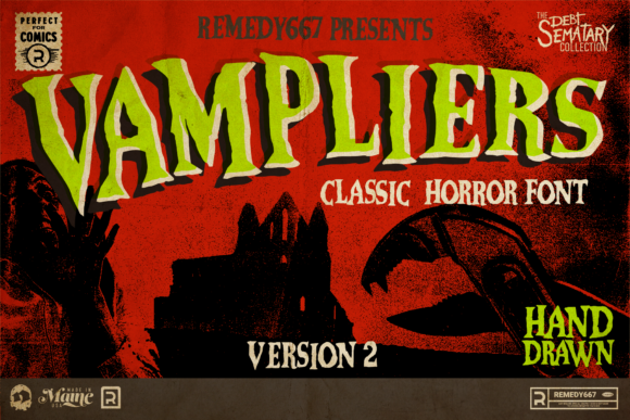 Vampliers Font: The Ultimate Horror Display Type for Designers